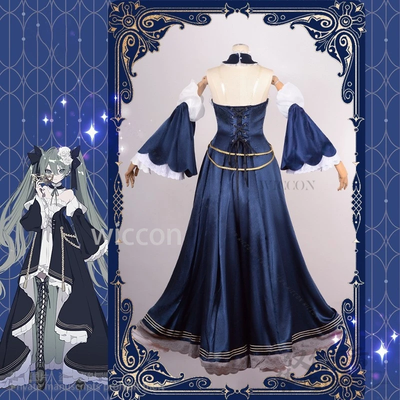 アニメゲームプロジェクト世界コスプレミククムーンパーティーイブニングドレスロリータ Cos かつら女の子女性ハロウィンクリスマスカスタマイズ