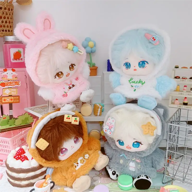 For 20cm Doll Clothes Outfit Warm Coat Fox Dog Animal Dress Up Doll Accessories Cultivate Hands-on Ability Children's Gift Toys