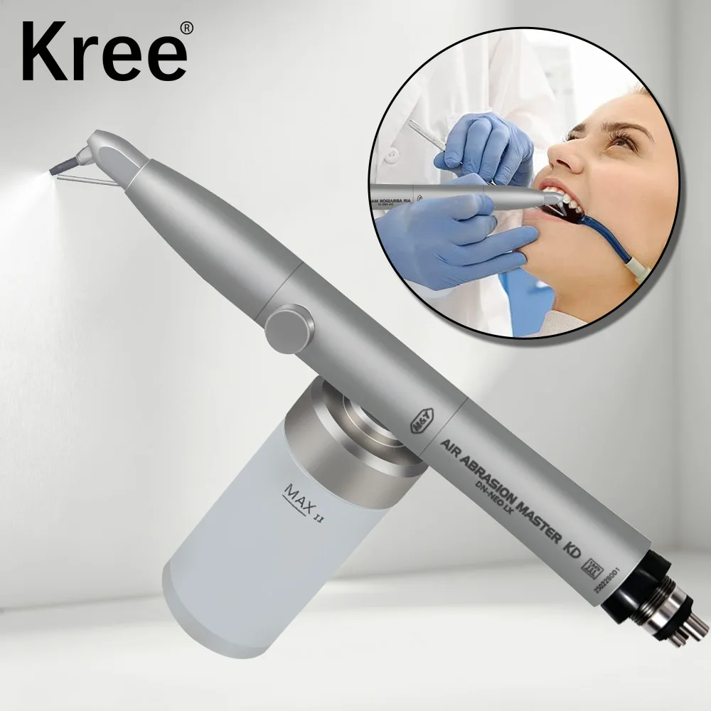 Dental Alumina Air Polishing Blaster with External Water Spray connect KV Coupling Teeth Whitening Sandblasting Gun