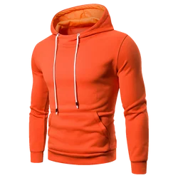 2025 foreign trade men's spring and autumn casual solid color brushed sweater