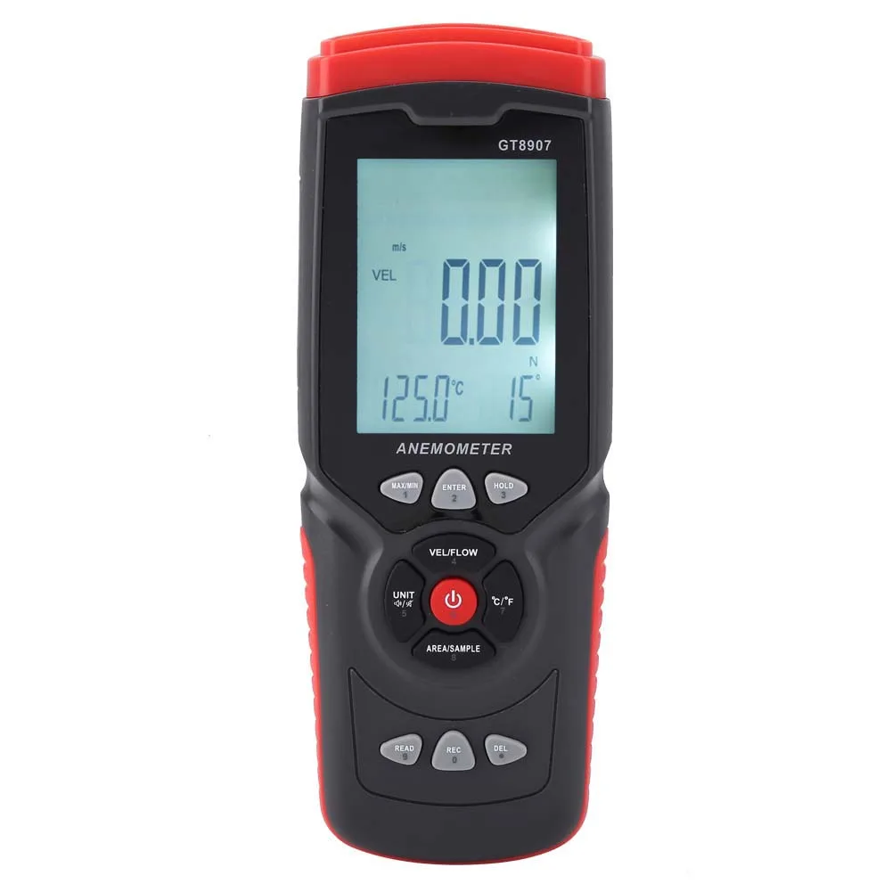 Wind Speed Gauge GT8907  Digital USB Anemometer Multifunction Wind Speed Temperature Air  Tester Wind Thermometer