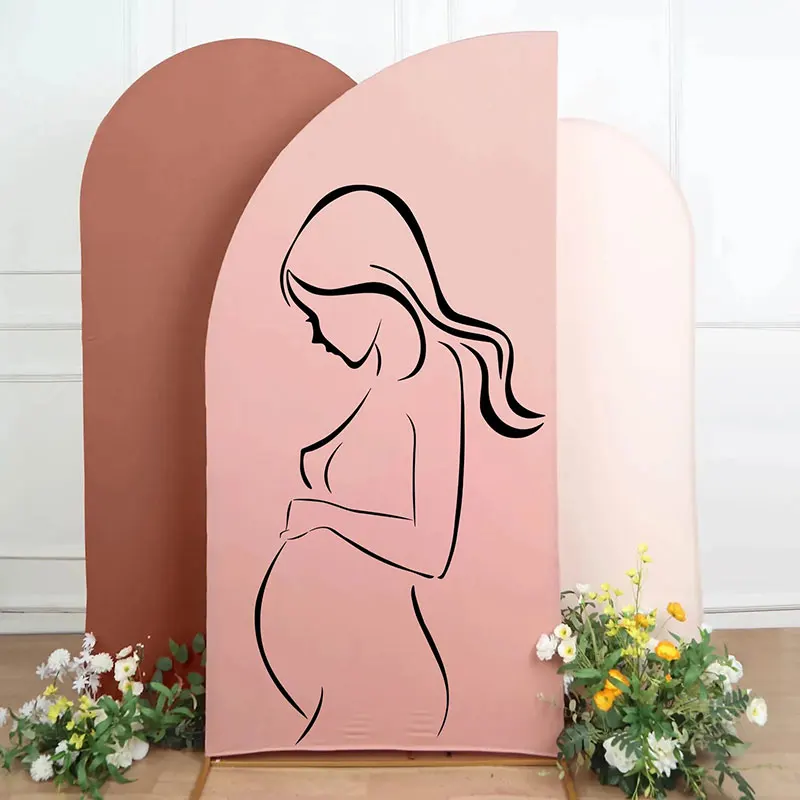 Pregnant Woman Silhouette Wall Decal Gender Reveal Party Baby Shower Decor Vinyl Interior Sticker Birthday Home Decor Mural Z645