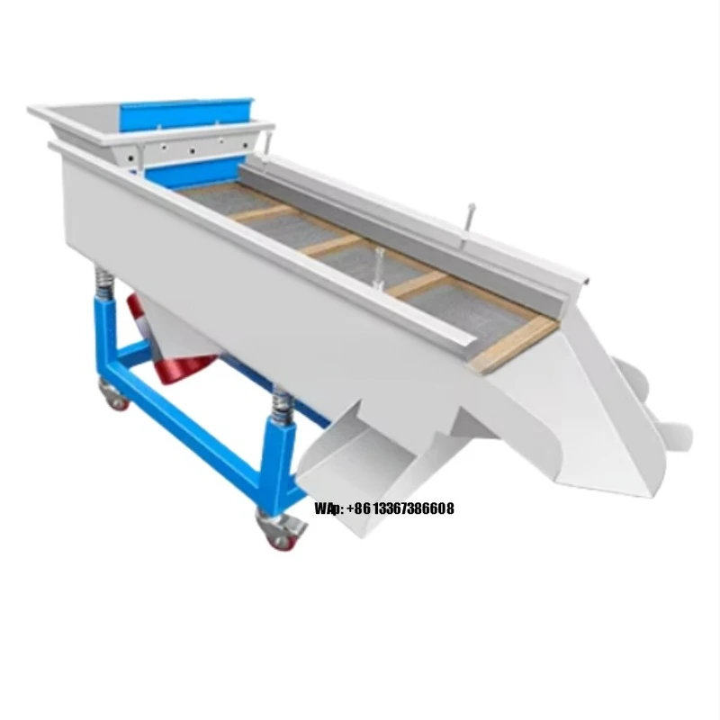 High-quality low-carbon steel horizontal vibrating screen sand machine multi-functional grain cleaning seed sorting vibration