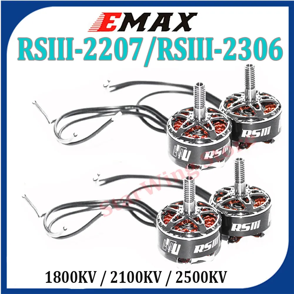 

EMAX RSIII-2207 бесщеточный двигатель 3-6S 5,5 кв КВ/3-4S кв для 5-дюймового пропеллера FPV гоночного квадрокоптера