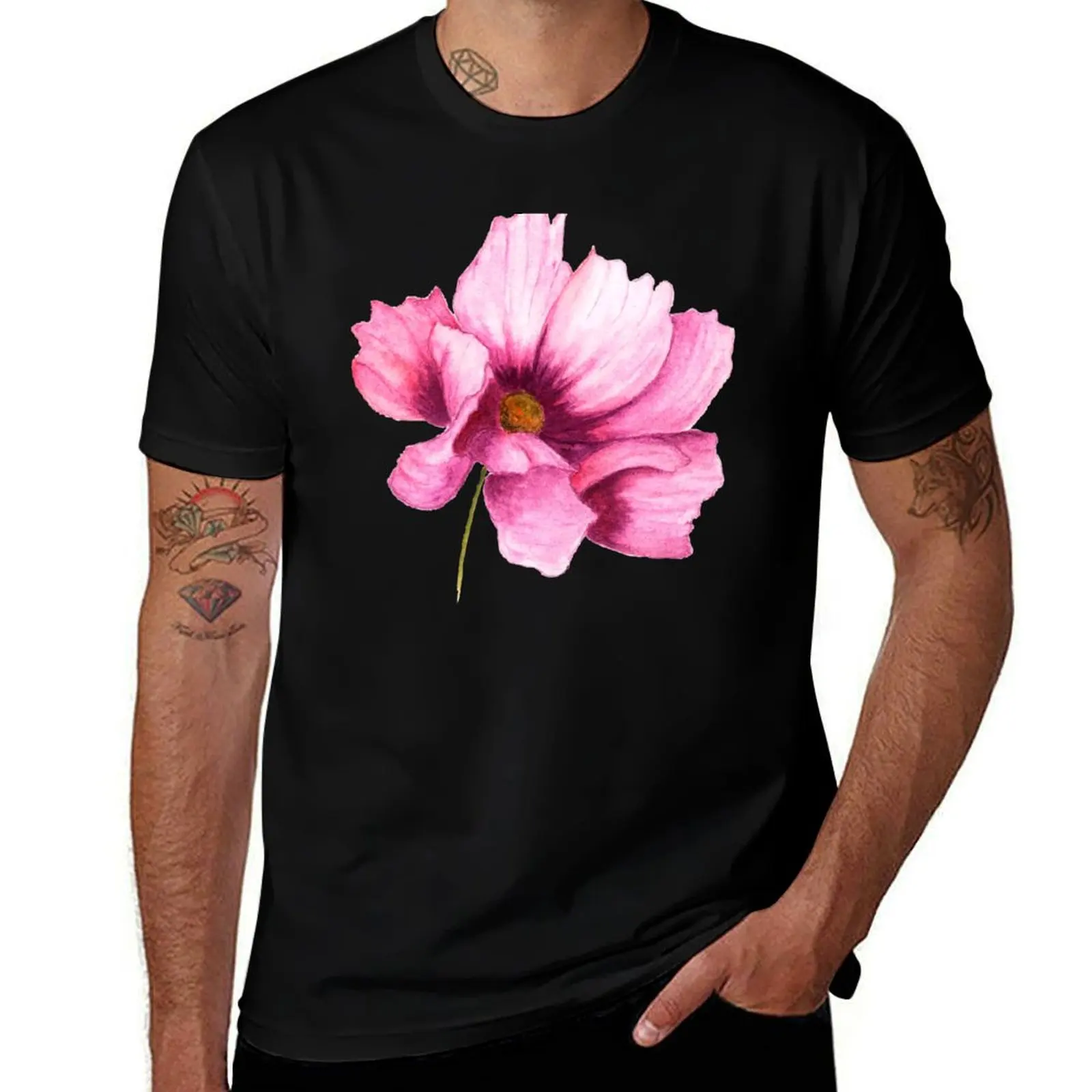 

Big flower T-Shirt graphic t shirts for man cotton t shirt pack T-Shirt