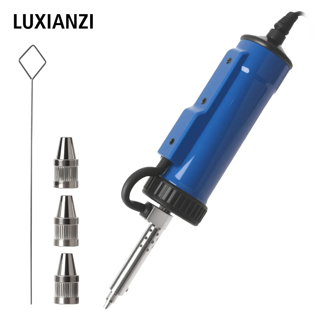 Nuova dissaldatrice automatica ADT03 con 3 ugelli di aspirazione Saldatura sottovuoto Ventosa per stagno Saldatura elettrica Rimuovi pompa portatile