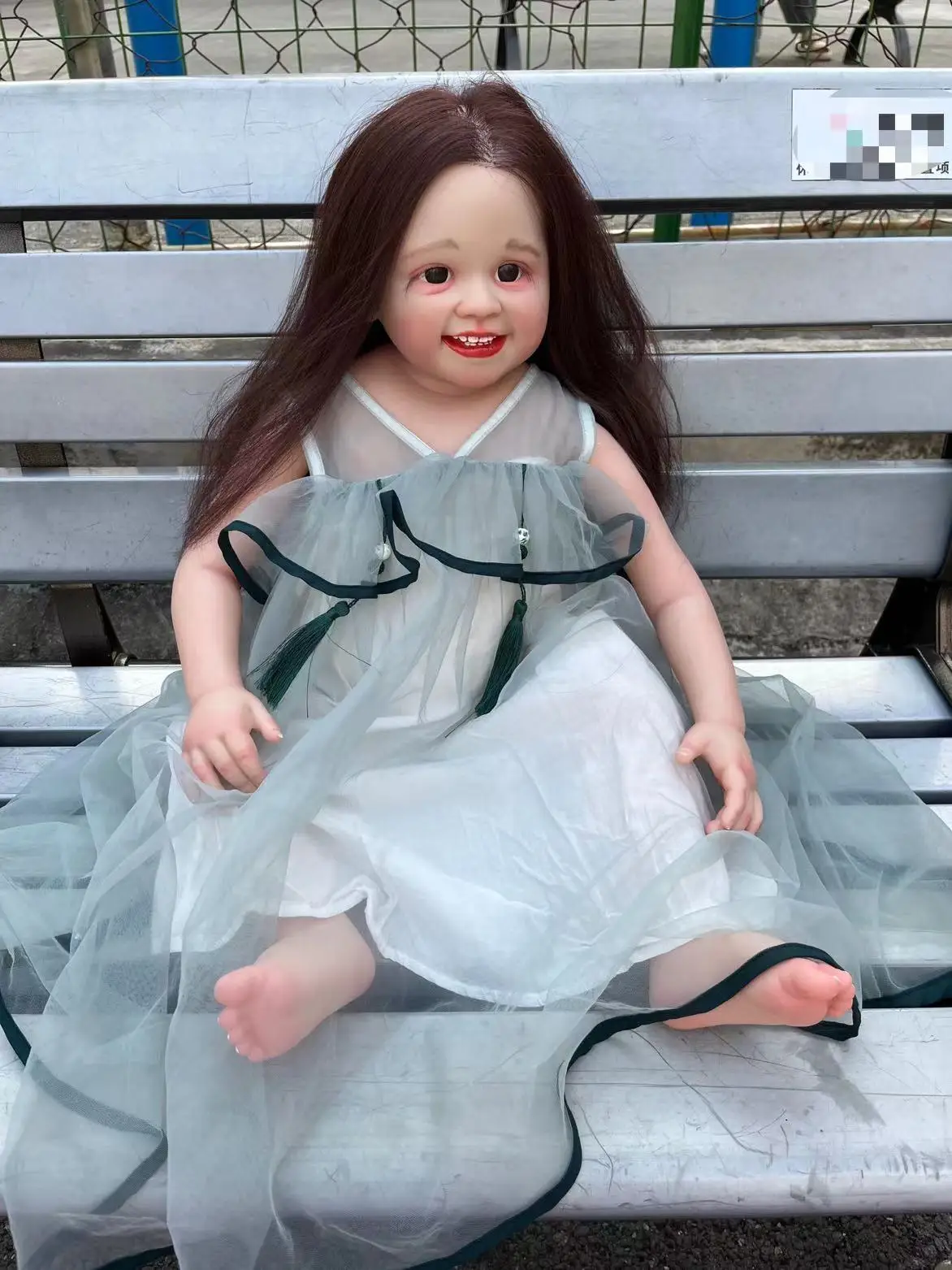 

FBBD Customized Limited Supply 32Inch Reborn Shanti Real Photos With Hand-Rooted Hair Already Finished Doll With Beautiful Dress