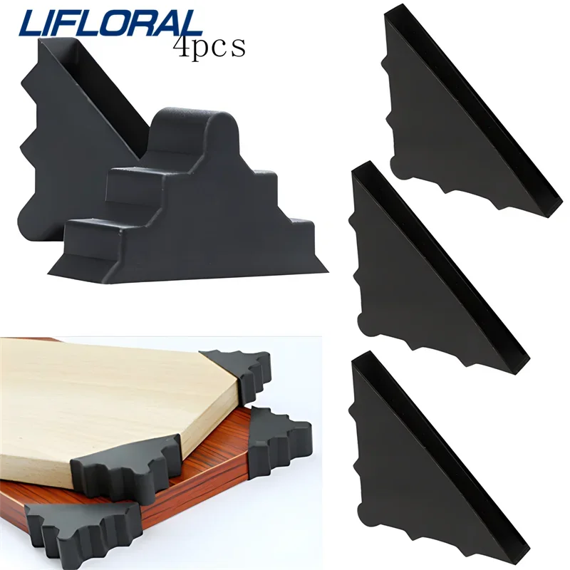 4pcs Thickened Packaging Plastic Corner Protector Anti Slip Rock Plate Edge Protector Packaging With Foot Protector