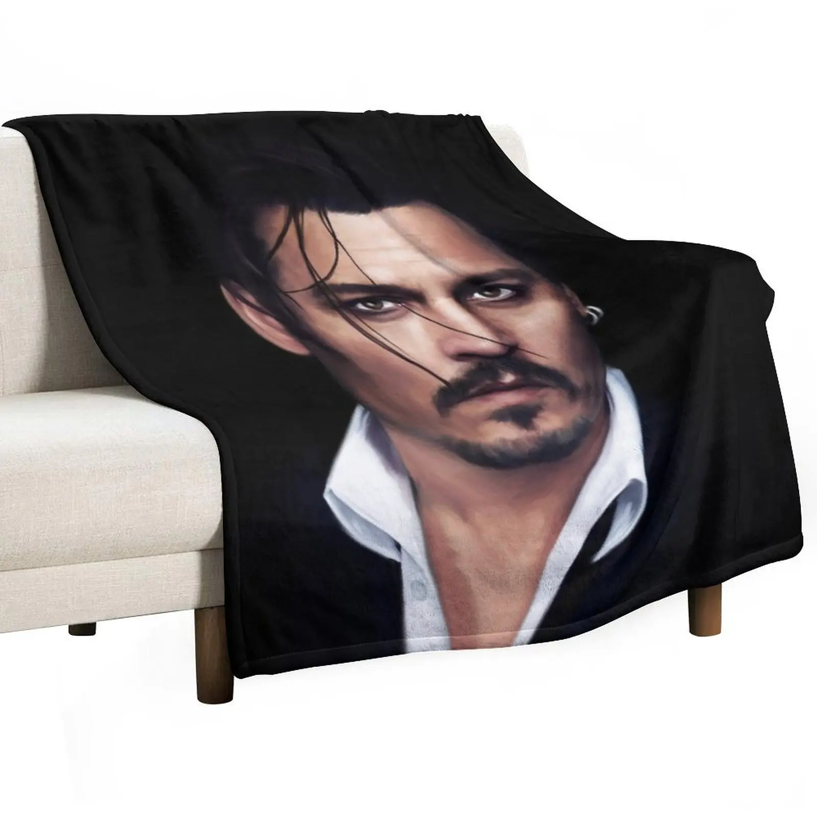 Johnny Depp Throw Blanket Cute Plaid Sofa Luxury Designer Blankets