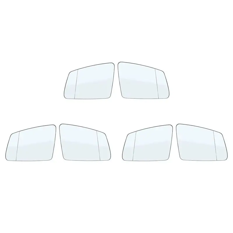 

Firmly 6X Right+Left Side Rearview Mirror Glass Len 2128100521 2128100621 For A B C E S GLA GLK Class W204 W212