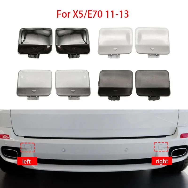 

Rear Bumper Left and Right Trailer Covers For BMW X5 E70 Rear Bumper Towing Hook Pull Car Cover 51127271815 2011-2013