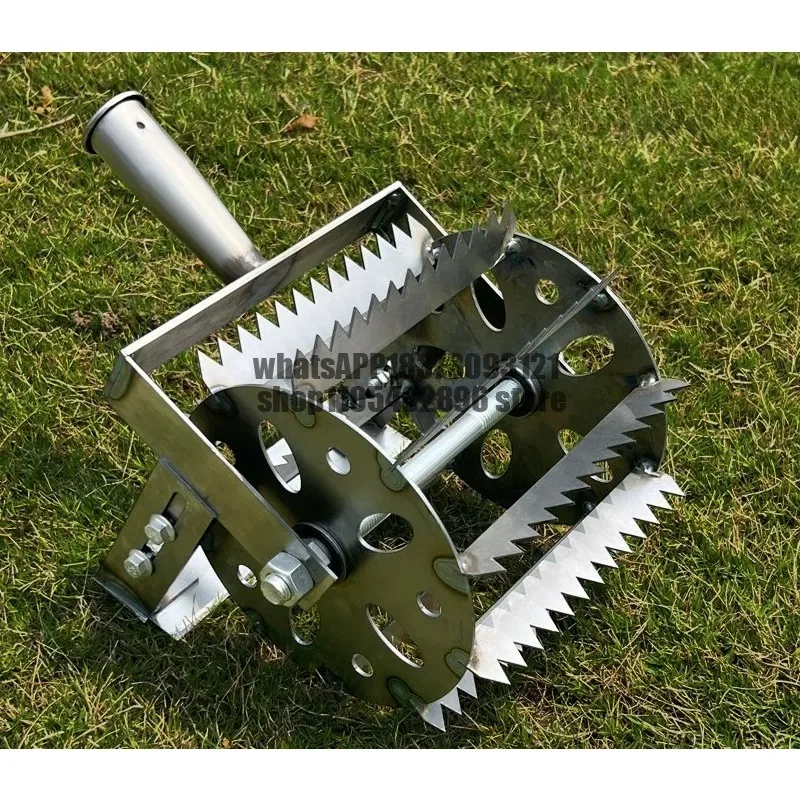 Manual hoe, roller type, manual weeding tool, artifact, weeding and soil loosening, multi-functional hand push, agricultural