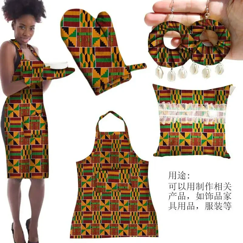 Tela africana de cera Ankara, 100% algodón de alta calidad, 2024 tela de cera suave para vestido, 6 yardas