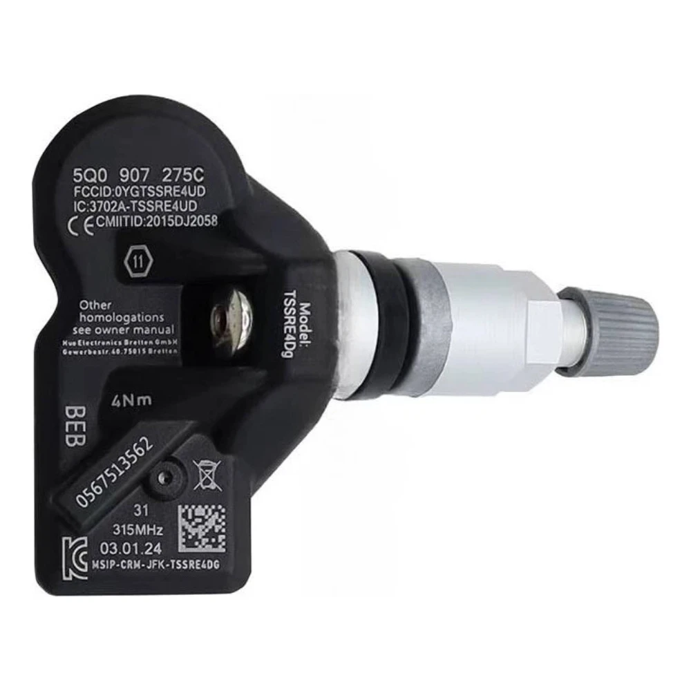 

4 шт. датчик давления в шинах TPMS 5Q0907275B для Audi Skoda A7 A Porsche 718 911 Cayenne VW Tiguan Golf Passat 5Q0907275C