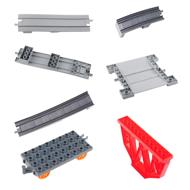 

Creative DIY Assembly Train Bricks Toys Large Particle Building Blocks Trains Track Arch Bridge Station MOC Technical Child Gift