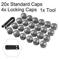 24pc 22mm tampa da porca da roda do carro tampas de proteção do cubo do pneu para opel insignia insignia 2010-2017 decoração exterior
