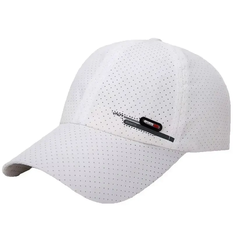 AliExpress NONE Summer breathable perforated quick-dry sun-shielding baseball cap for fishing, sun protection, cycling, travel, and sports
