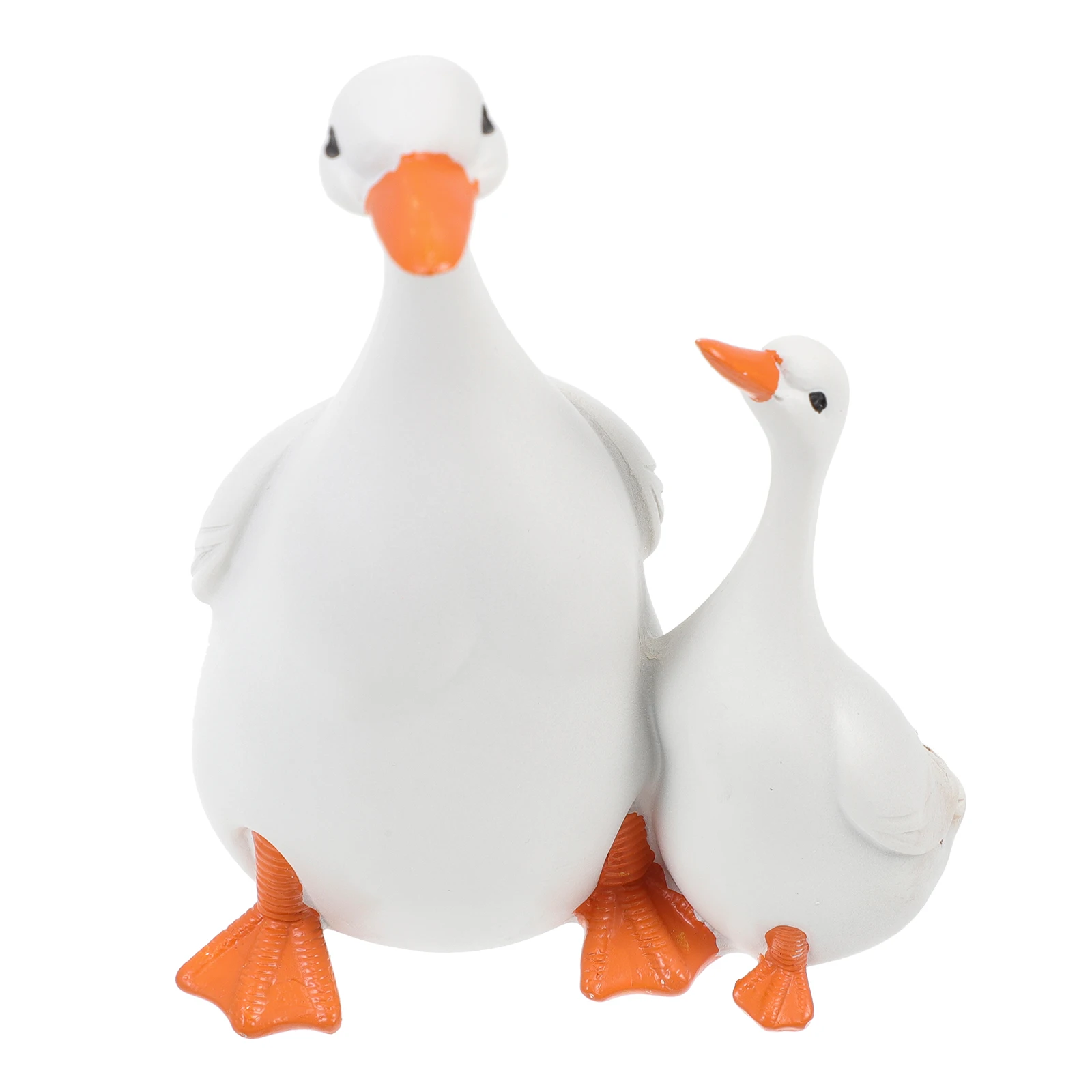 

Simulated Duck Ornament Home Decoration Figurines Plant Living Room Animal Table Resin Decorative Accessory
