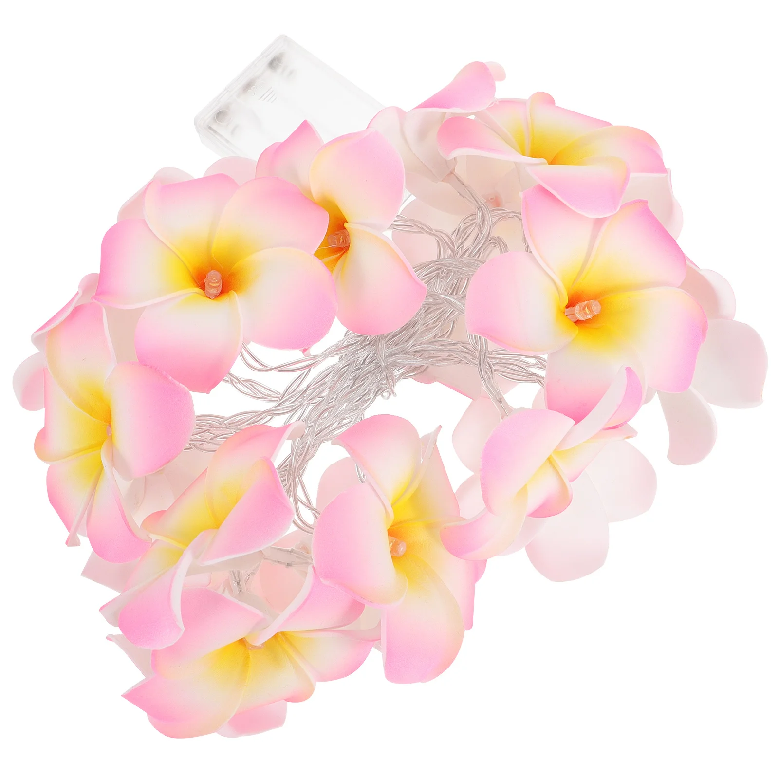 

1 Set Led Simulation Flower String Light Plumeria Design Garden Patio Home Party Decor Fairy Lights For Bedroom Outdoor