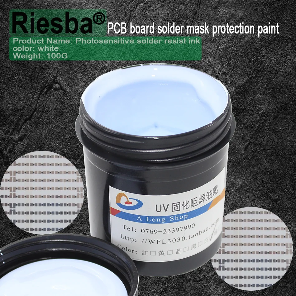 1pc PCB UV Photosensitive Inks Green PCB UV Curable Solder Resist Ink Solder Mask UV Ink Paste (black red blue white green)