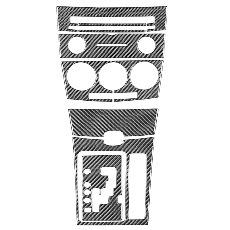 ألياف الكربون وحدة التحكم المركزية والعتاد التحول غطاء لوحة طقم الكسوة لمازدا 3 2004-2009 LHD الملحقات الداخلية #3