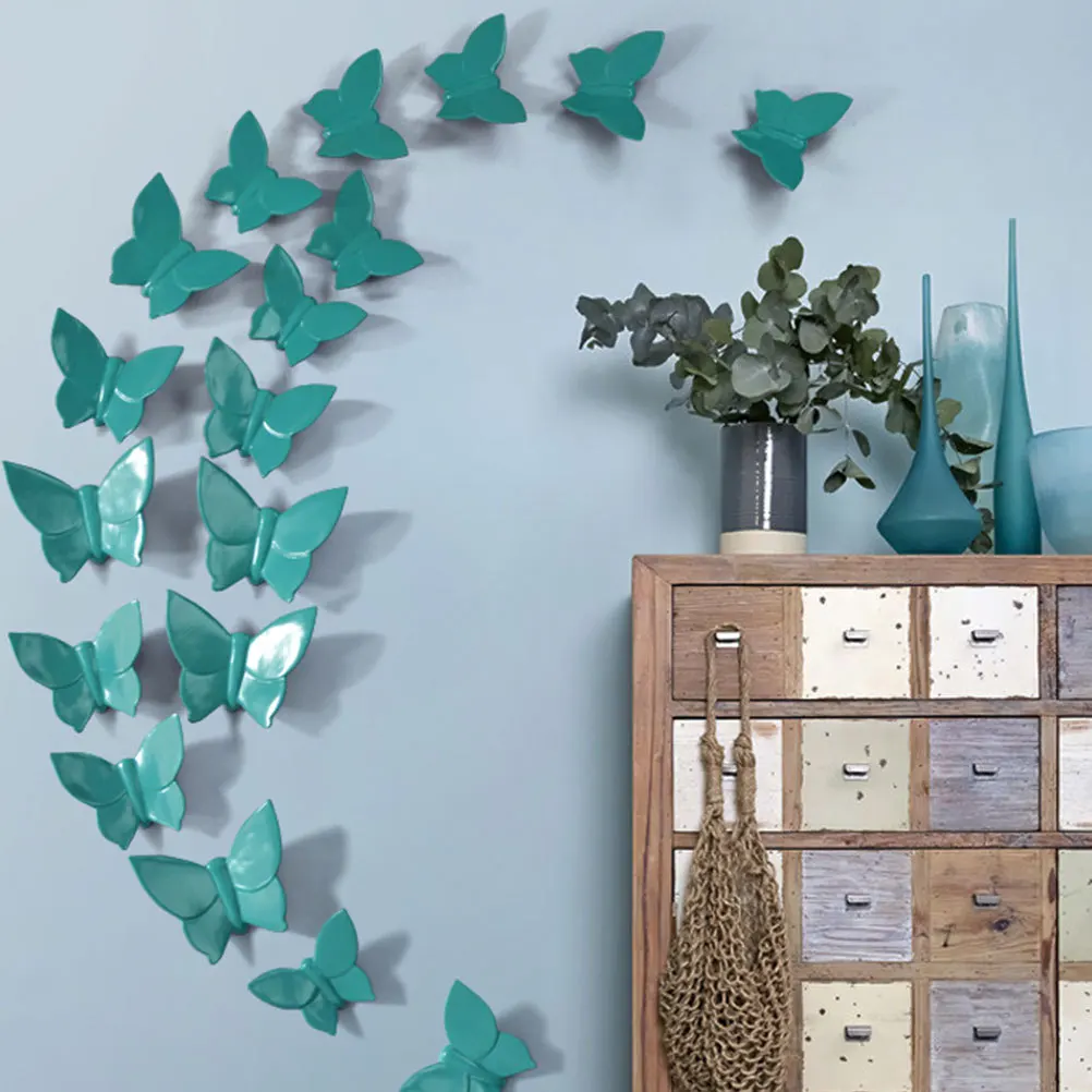 

Butterfly Resin Pendant Hanging Ornament Blue Size S Wall Pendant Decor Photo Prop Bedroom Living Room