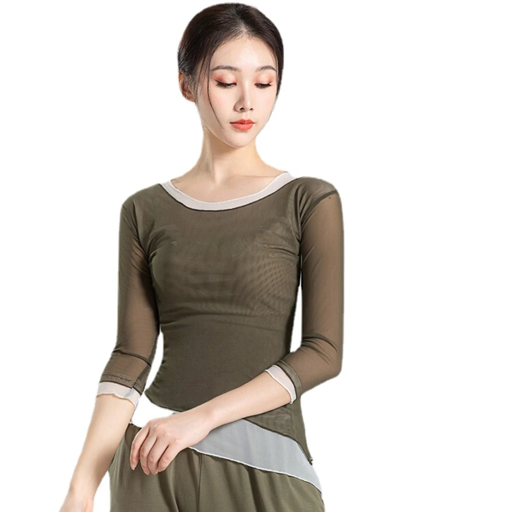 

Spring and Summer Gauze Clothes Women's Dancing Dress Classical Dance Practice Clothes Shapewear Top Chinese Classic Dance