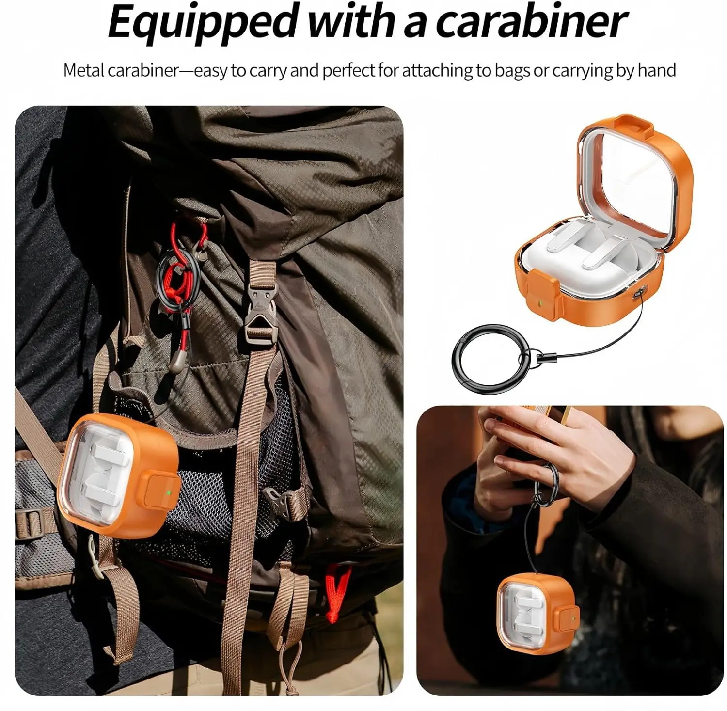 Stoßfester Schutz für Samsung Galaxy Buds4 & Buds 4 Pro mit Anti-Verlust-Seil für Buds4 Pro Ohrhörer, Sichere Verriegelung, Transparente Hülle – Detail 4