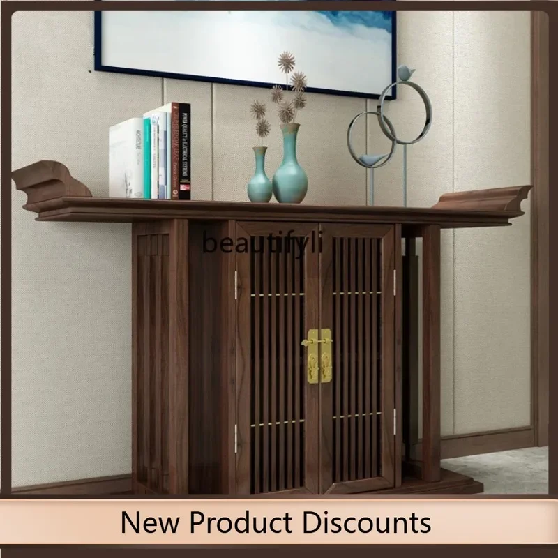 

New Chinese-style entrance table partition cabinet living room solid wood dining side cabinet entrance table decorative c