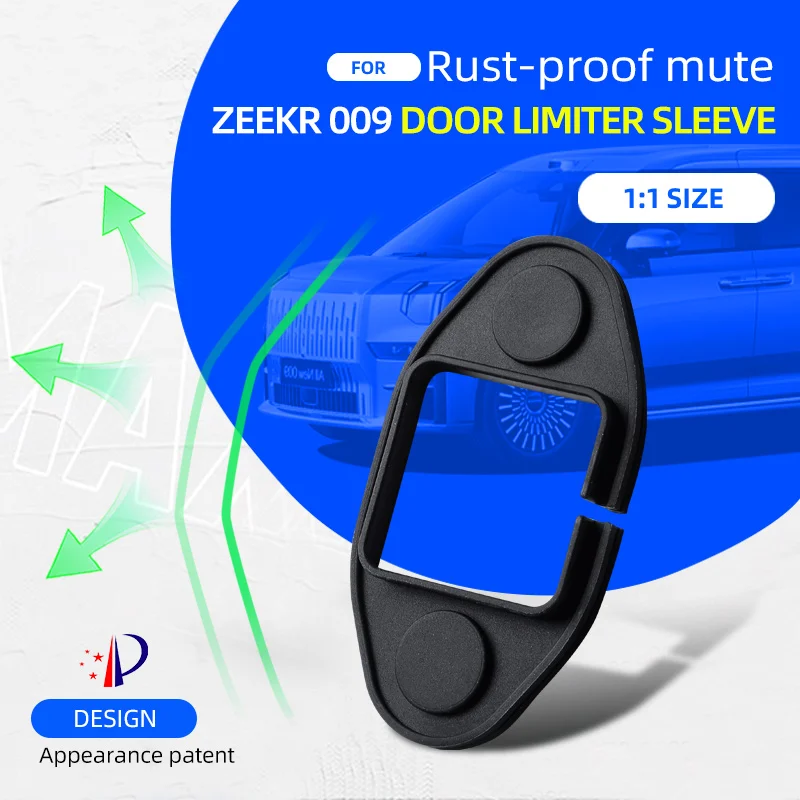

4pcs Silicone For ZEEKR 009 Car Door Lock Buckle Protection Cover Elastic Anti-Collision Shock Absorbing Pad Mute Cushion