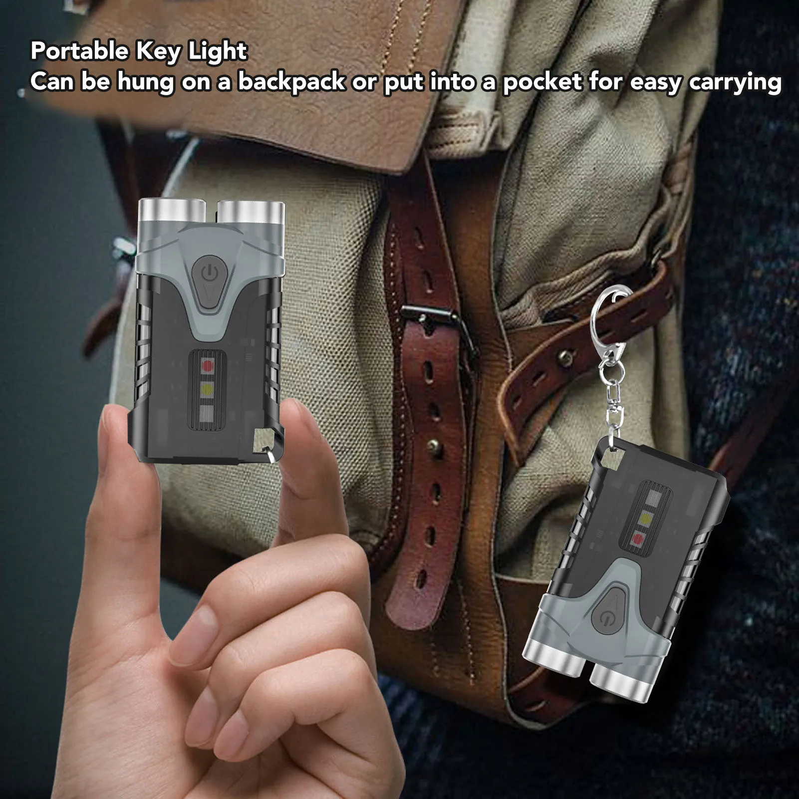 جيب صغير كيشاين ضوء فلاش ، USB المحمولة ، المغناطيسي ، مشاعل قوية ، في حالات الطوارئ ، والمشي لمسافات طويلة