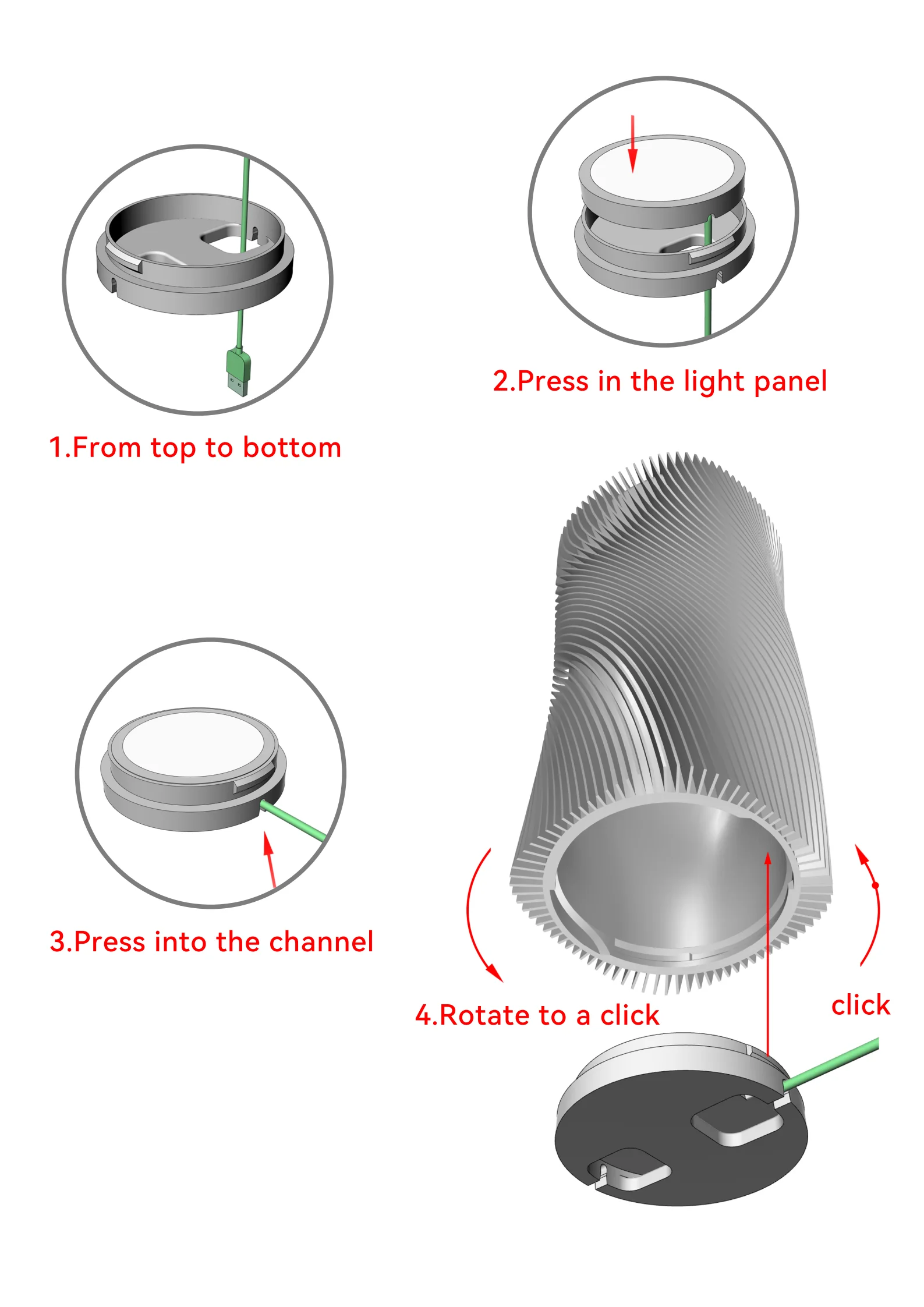 Für Bambu Lab LED-Lampen-Kit 001 Hardware Bambulab Licht-Kit 001 LED-Lichtteile DIY-Modell ohne 3D-Druckteile – Detail 6