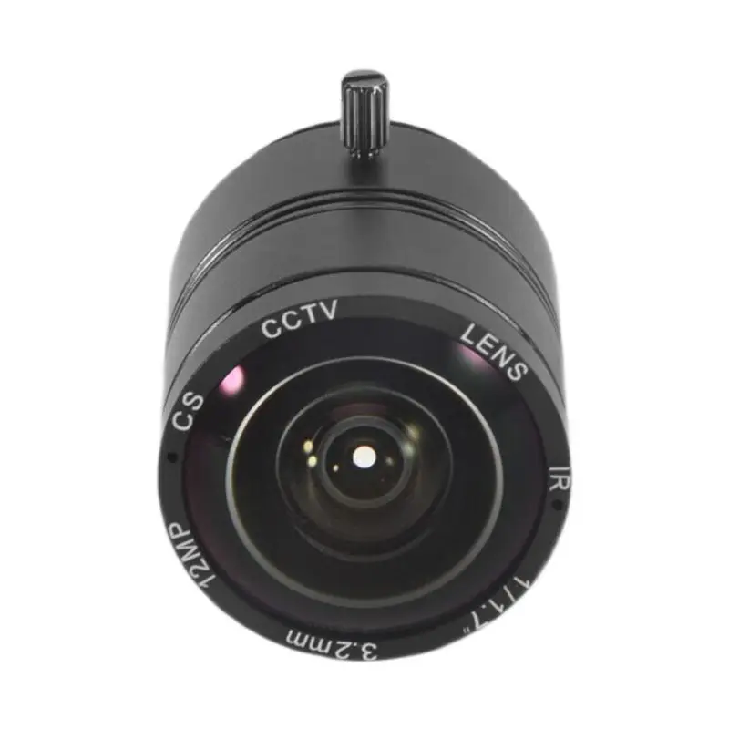 A53M-120 Degree Ultra Wide Angle CS Lens For Raspberry Pi HQ Camera, 3.2Mm Focal Length With Manual Focus