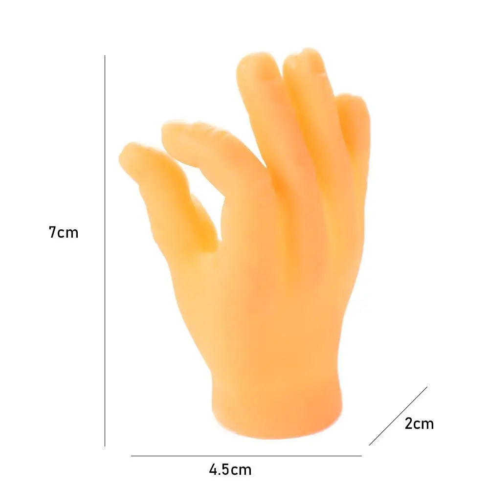 1Pair Tiny Finger Hands Funny Finger Fidget Small Hand Palm Tease Cat Pet Party Halloween Cosplay Props Novelty Toys