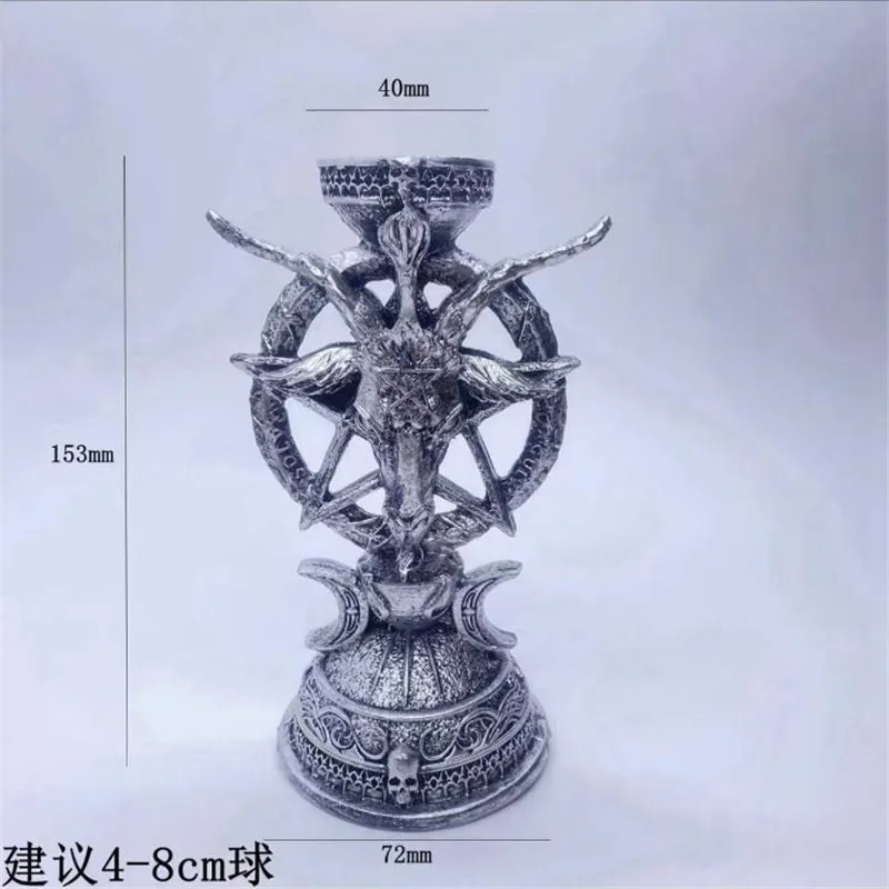 Natural crystal Satan resin mineral ball display stand for home decoration