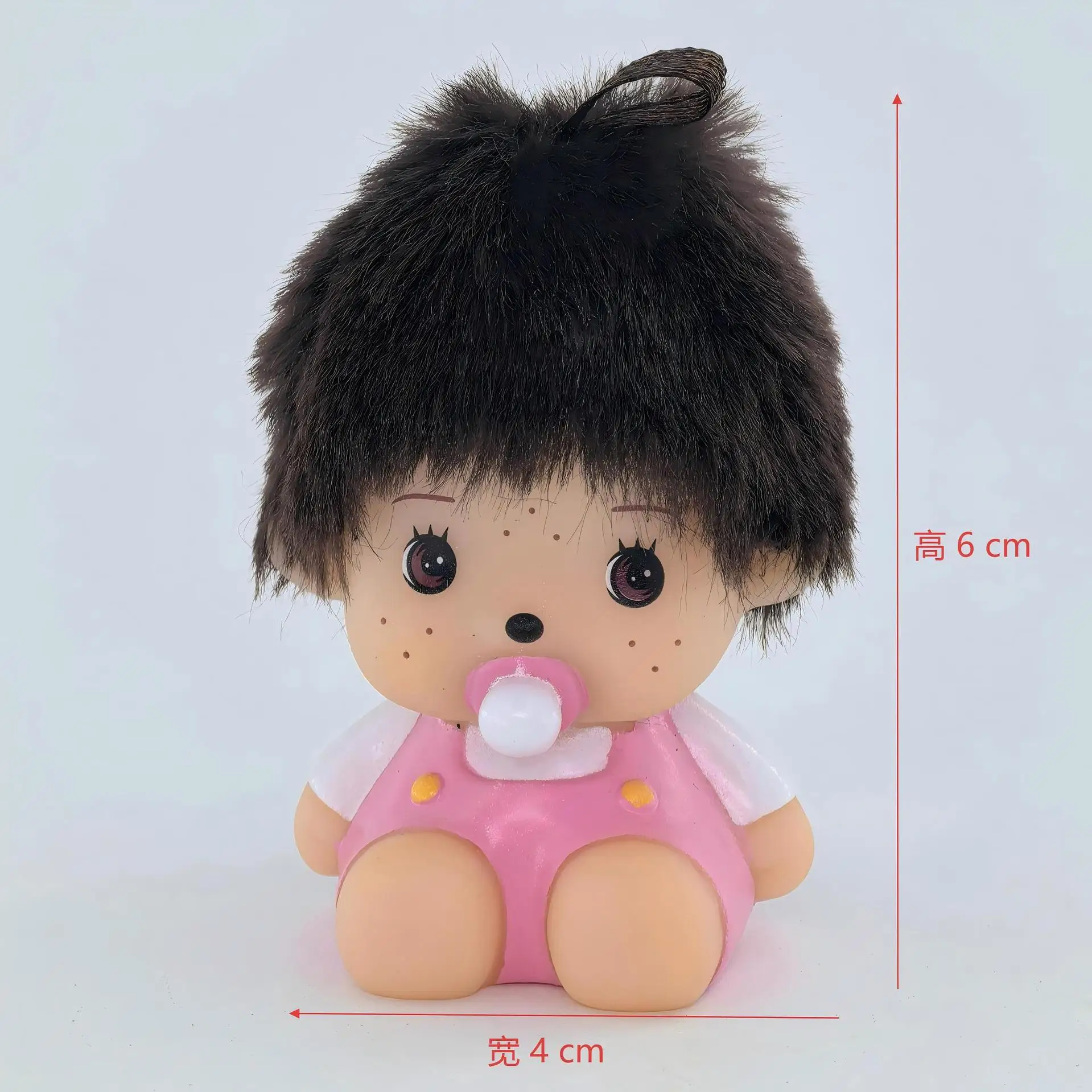 

Hot-selling Meng cute rubber doll sitting posture pendant for car decoration, car keychain, tabletop ornament.