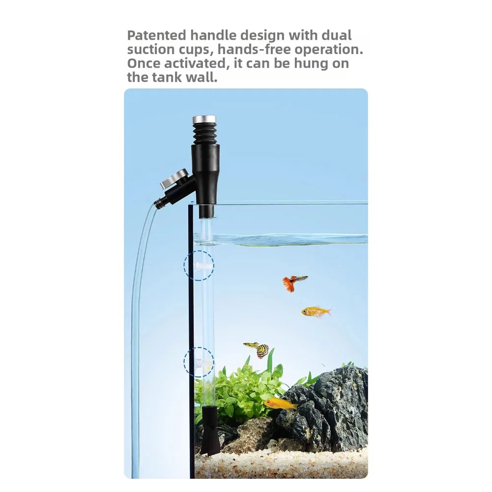 

Boat Aquarium Water Filter Weight 300g Aquarium Siphon 2m Long Water Outlet Pipe Adjustable Inlet Pipe Length For Aquarium