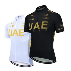 New White Cycling Jersey TEAM UAE Bike Vest Maillot Men Women Quick Dry Ropa Ciclismo Bicycle Jersey T-shirt