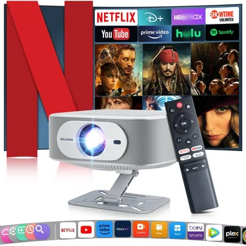 Salange Netflix Projector P92MAX Smart Android 13 1080P BT5.2 WiFi6 12000L Electronic…