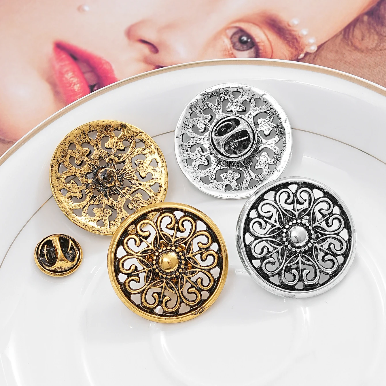 

5/10PcsGold/Silver/Black Butterfly Clutch Pin Backs, Metal Lapel Pin Backs Replacement, Butterfly Clasp Fasteners for Badges, Br