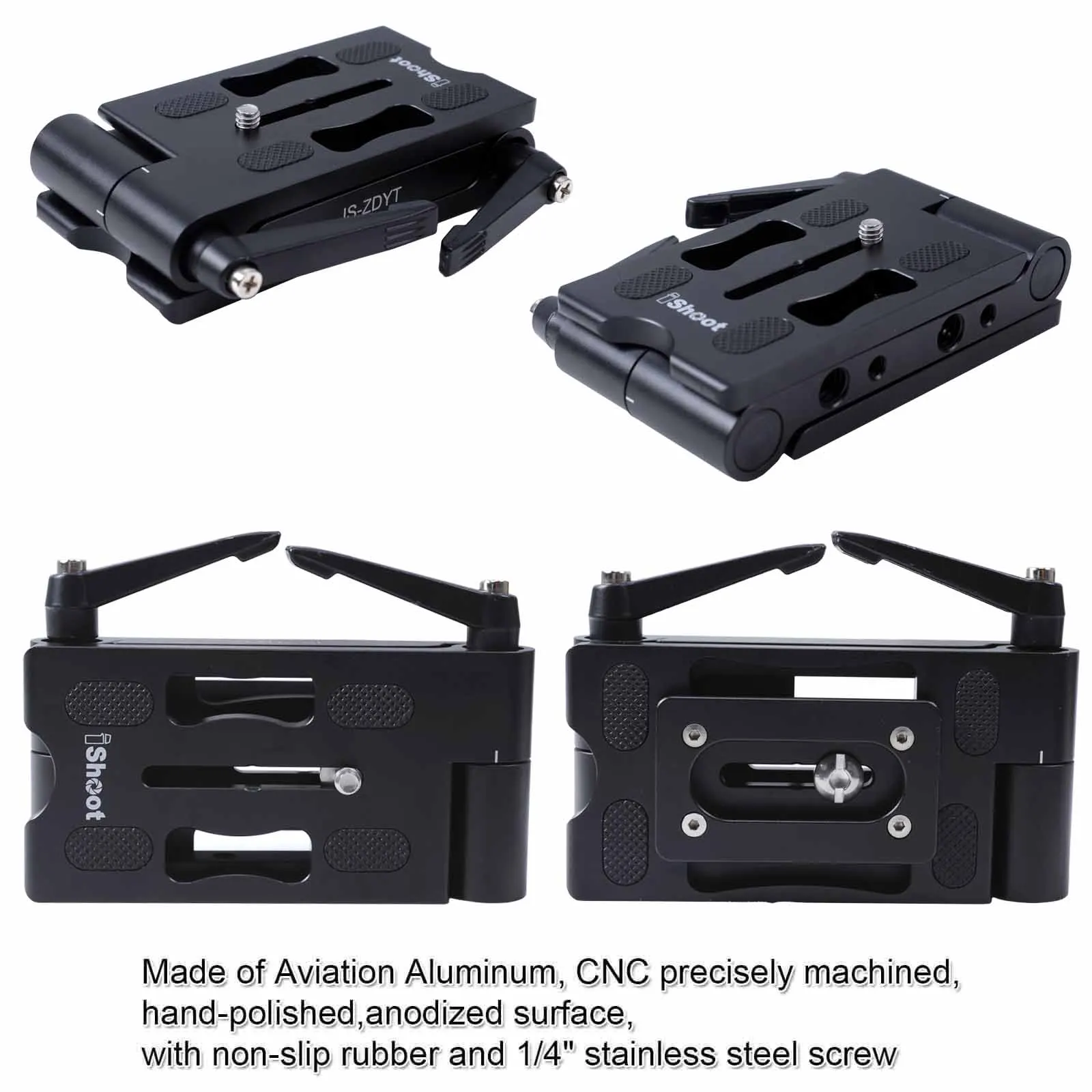 iShoot Z فليكس الميل رئيس للطي QR لوحة كاميرا الكرة رئيس حامل ماكس تحميل 3.5 كجم ل DSLR ترايبود المنزلق السكك الحديدية استقرار