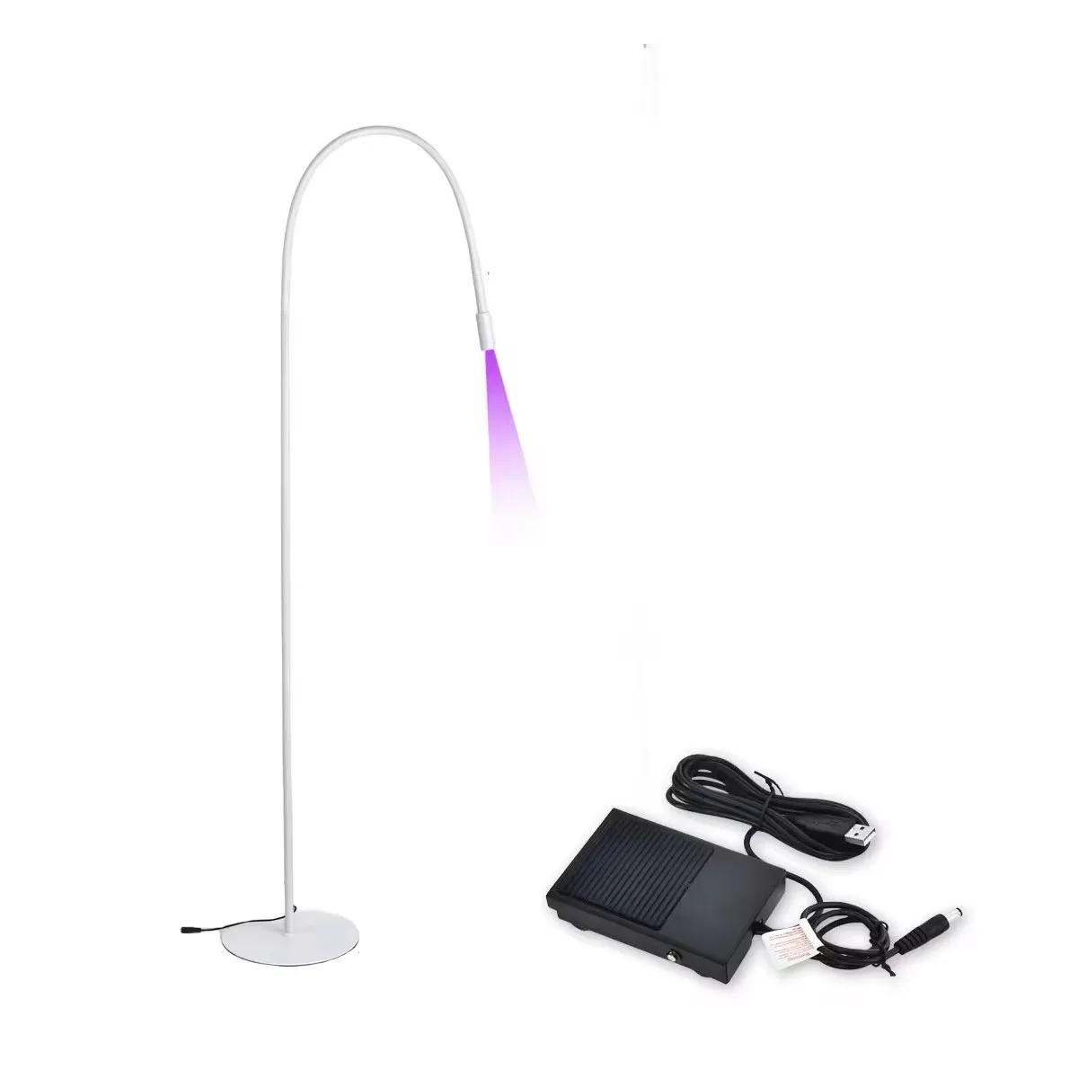 10W 5W UV LED Lash Light Lamp for Eyelash Extensions Floor Stand with Foot Pedal Control UV Gel Nail Light Nail Art Curing Lamp