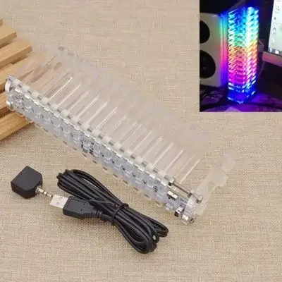 KS16 Музыкальный спектр Dream Crystal Звуковая колонка Световой куб Светодиодный дисплей уровня Электронное производство DIY Kit Vu Tower