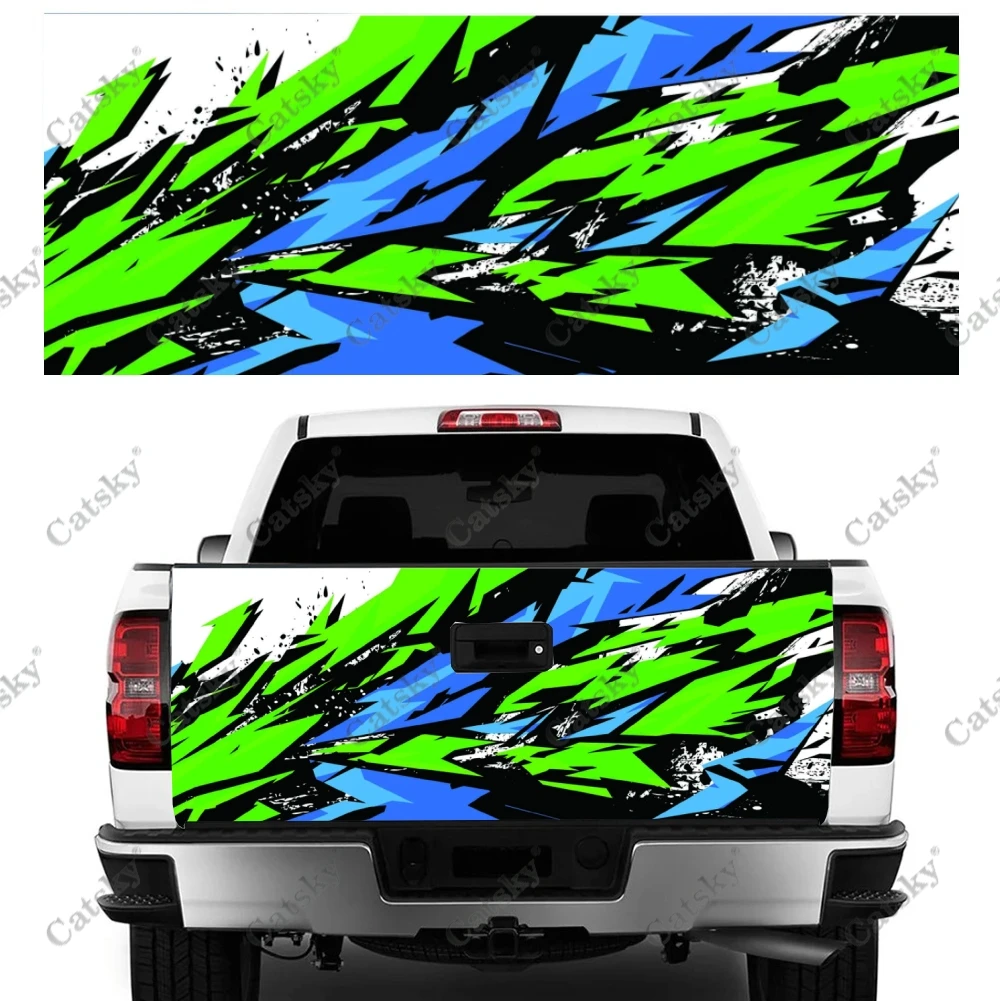 Geometric Arrow Print Car Tail Trunk Protect Vinly Wrap Sticker Decal Auto Hood Decoration Engine Cover for SUV Off-road Pickup