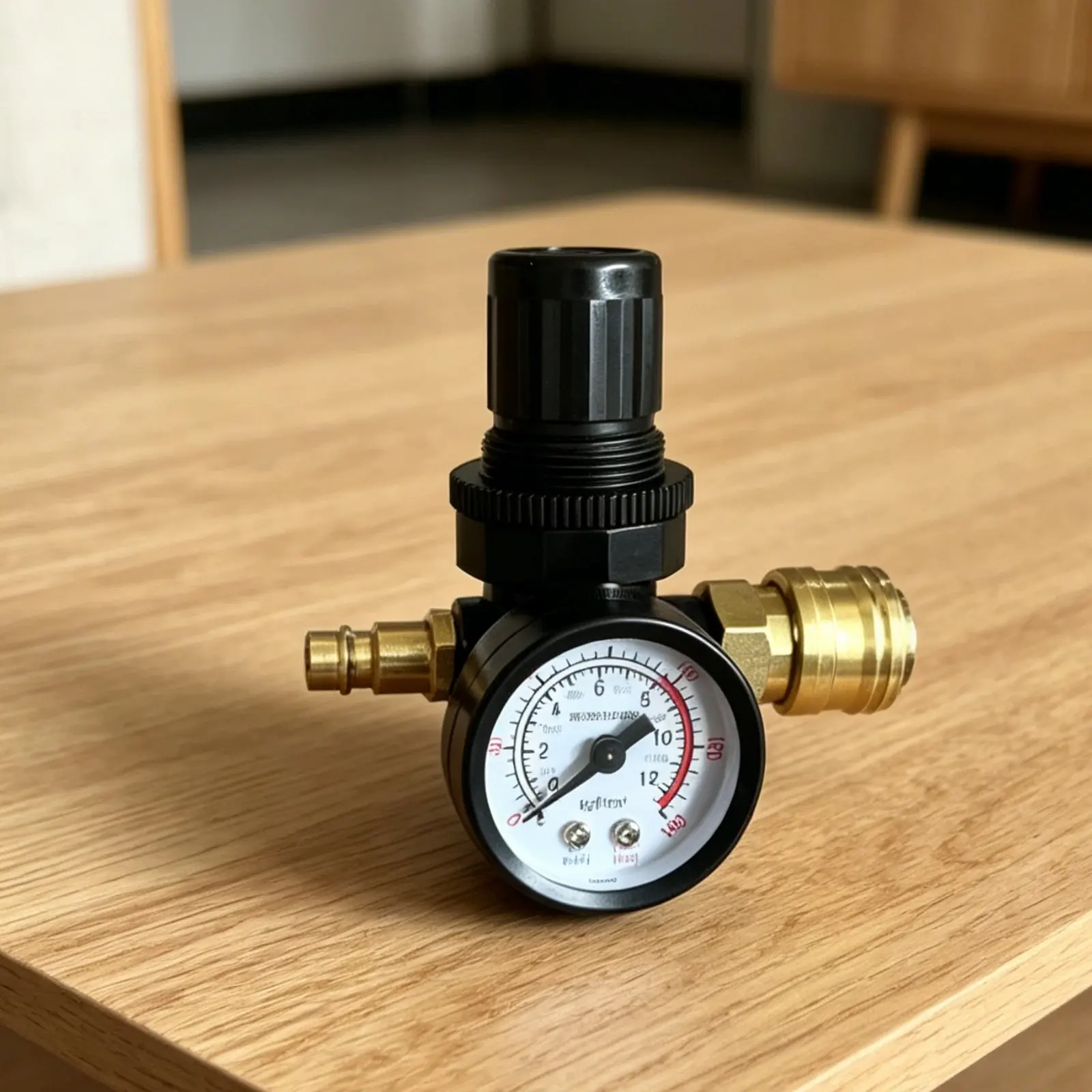 Air Compressor Regulator Valve Long-Lasting Brass Body Air Compressor Regulator Pneumatic Accessory 0-150 PSI Industrial