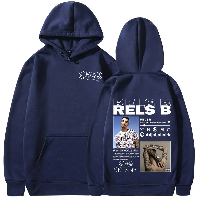 Rels B Skinny Flakk Graphic Print Merch Hoodies Men Women Clothing Fashion Hip Hop Sweatshirts Oversized Long Sleeve Hoody Tops