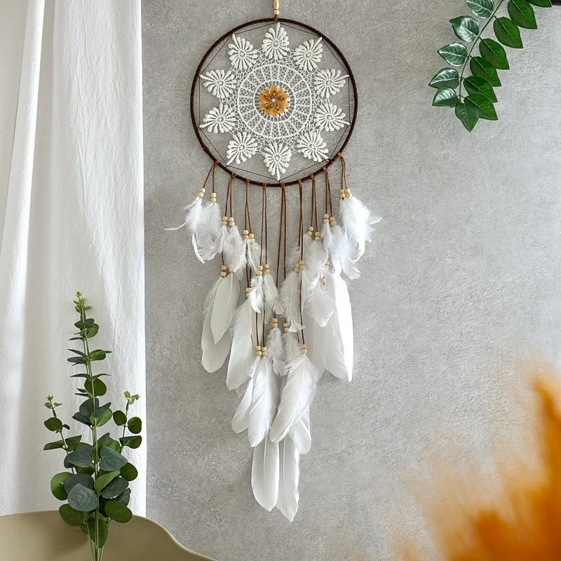 nordic dream catcher large tassel dreamcatcher white handmade dreamcatcher rainbow room decoration gift for friend