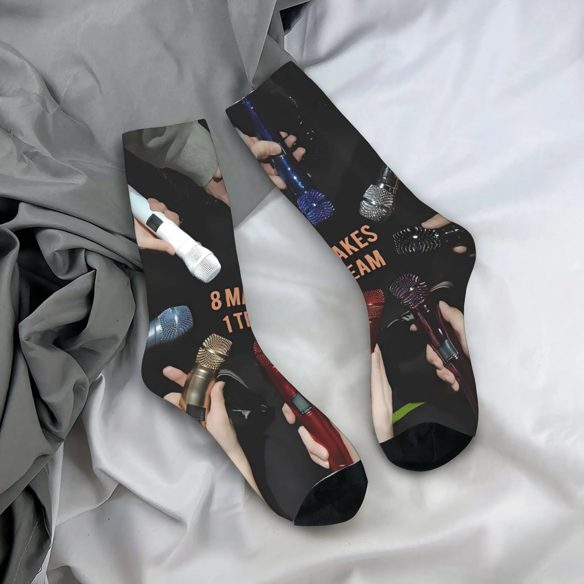 

Kpop Ateez Band Socks Gothic Stockings Men Breathable Cycling Socks Autumn Design Non Skid Socks
