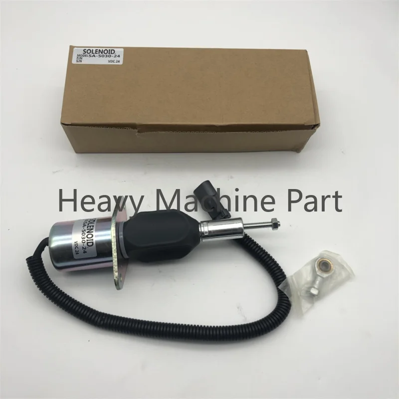 

4063712 SA-5030-24 6742-01-2310 6743-81-9141 600-815-9150 24V ShutOff Solenoid for Cummins C8.3L Engine Komatsu