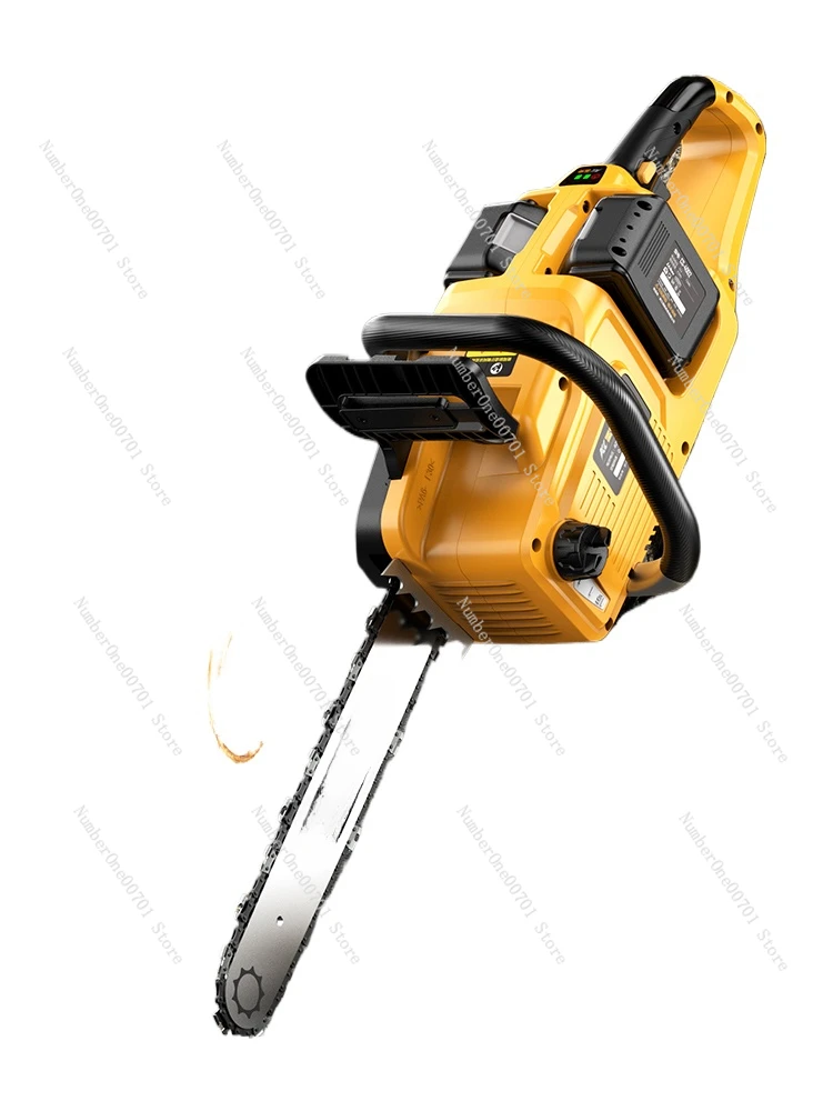 Brushless Rechargeable High Power Electric Chain Saw Household Outdoor Saw Wood Cutting Saw